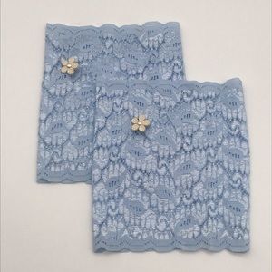 Brand new handmade stretch lace boot cuffs.One size